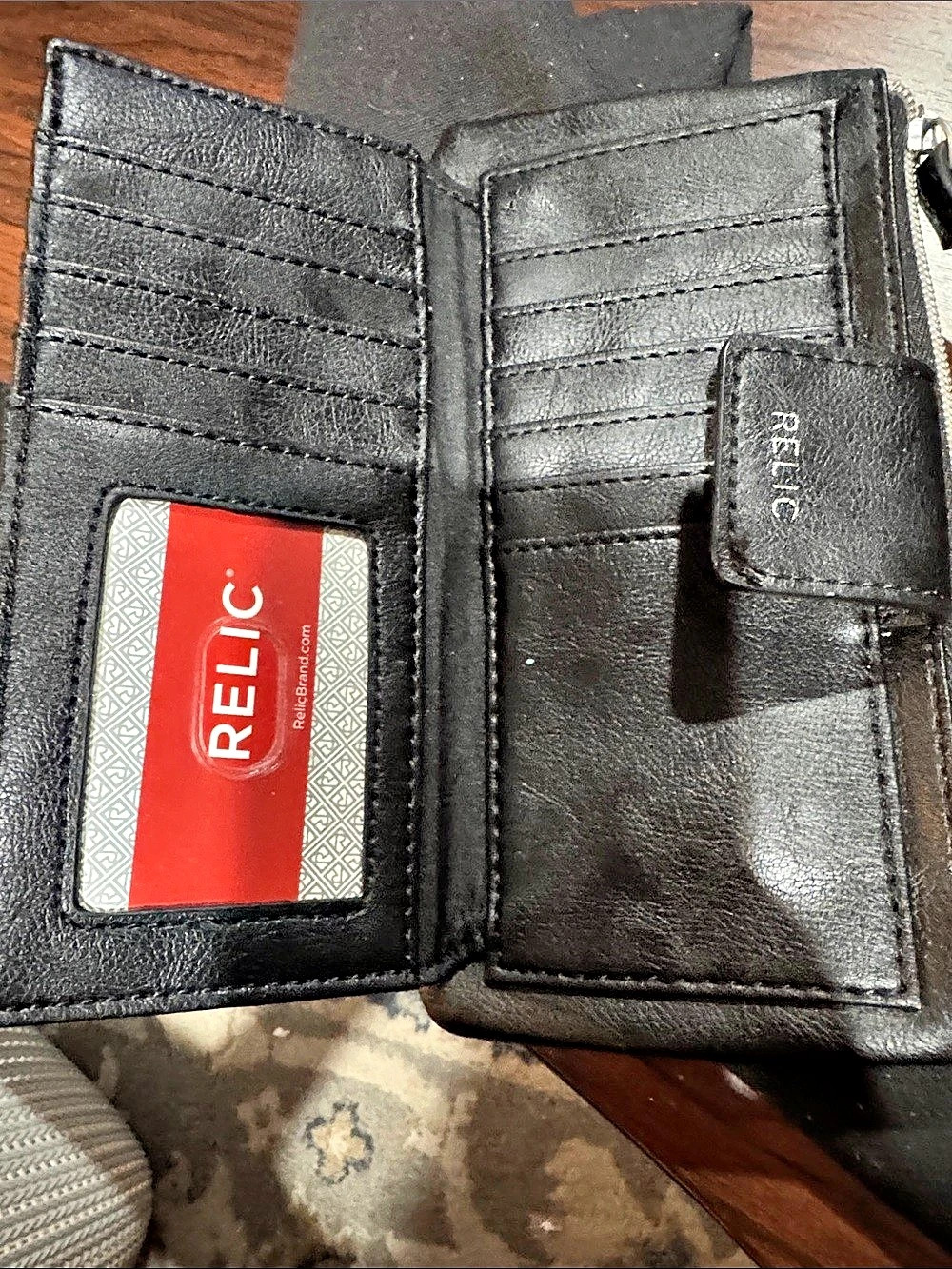 Relic Floral Wallet in Black & White - Picture 2 of 4